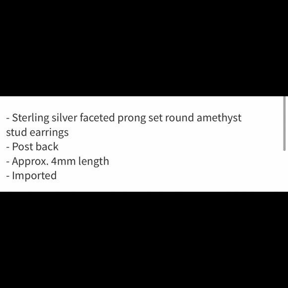 Savvy Cie Amethyst earrings.  New - Picture 3 of 5